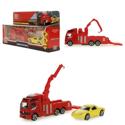 Модель ин. мет. "Эвакуатор" 11,5см, подв. дет. в ассорт. коробка 1615077-R (Технопарк)