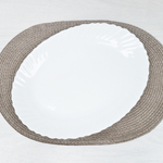 Блюдо овальное 34*25см "Wave light" Без деколи (99246)