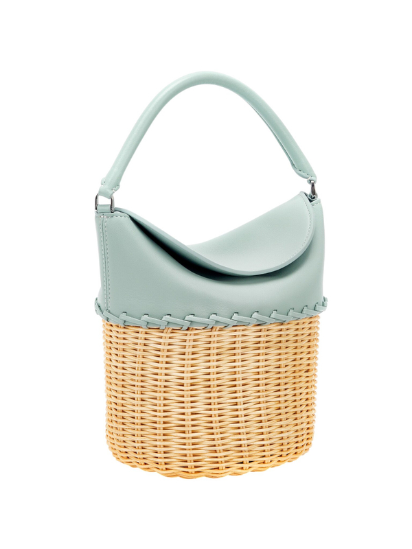 Сумка-корзинка JANE мятного цвета