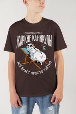 Фуфайка (футболка) для мальчика Карнавал-2 Виотекс ШОКОЛАДНЫЙ