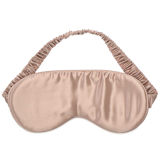 Маска для сна из натурального шелка цвета пыльной розы из коллекции essential