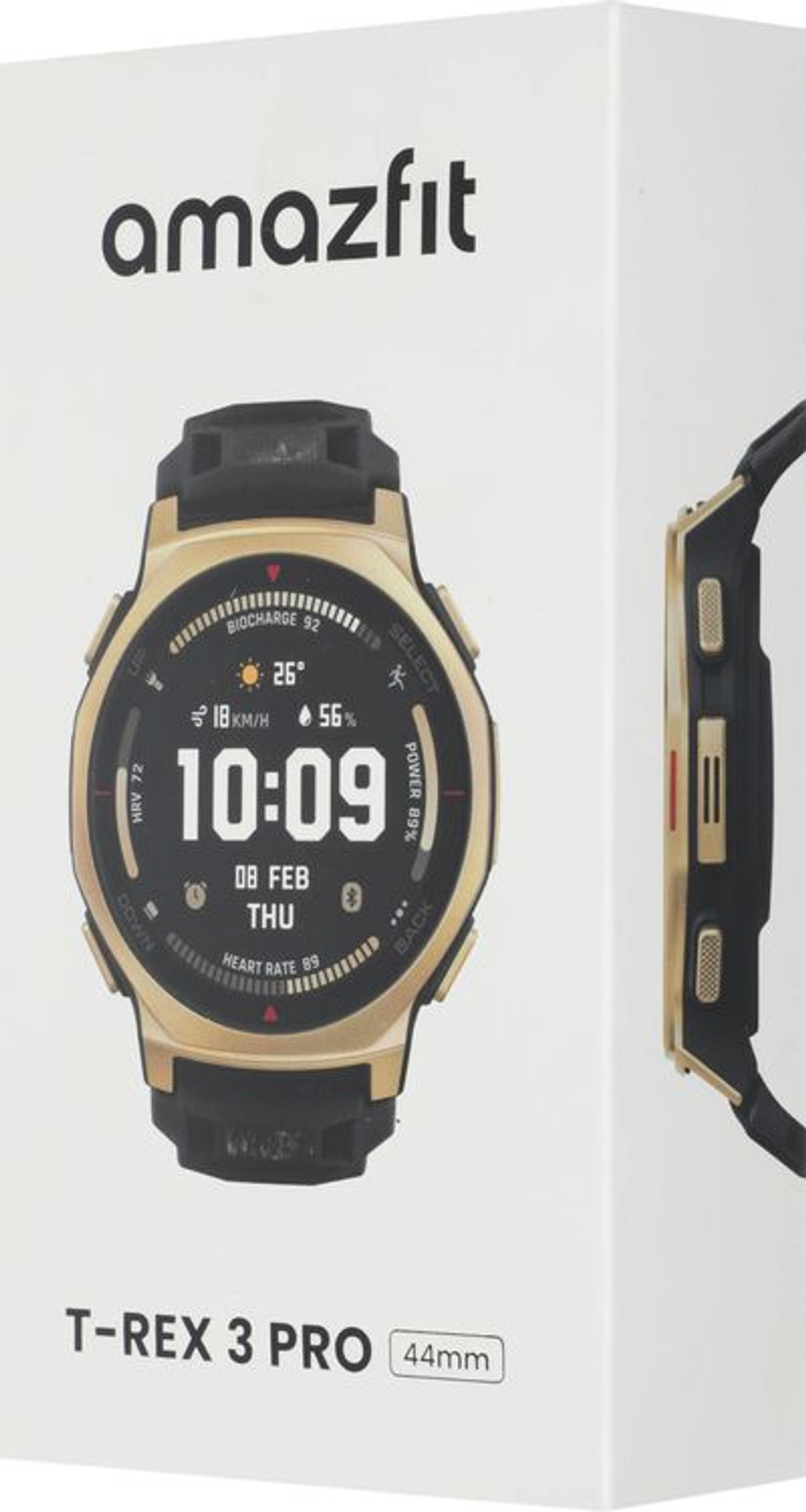 Смарт-часы AMAZFIT T-rex 3 Pro A2549,  44мм,  1.32",  черный/золотистый