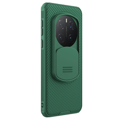 Чехол зеленого цвета (Dark Green) от Nillkin с сдвижной шторкой для камеры для Honor Magic 7 Pro, серия CamShield Pro