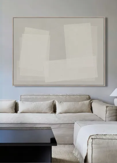 Постер Herald focus 120х90 см, бежевый, белый