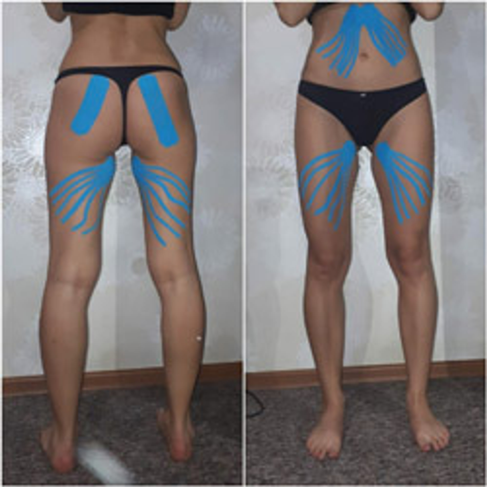 FABBRIMARINE Набор для тела Kit Gambe (гель д/ног Gel For Legs 200мл + талатейпы Taping)