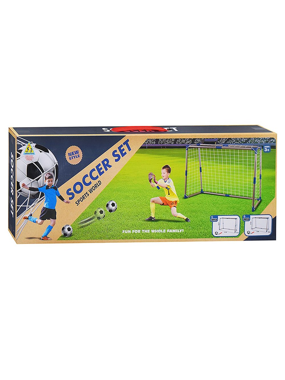 Ворота футбольные Меткий игрок (JB8890C)