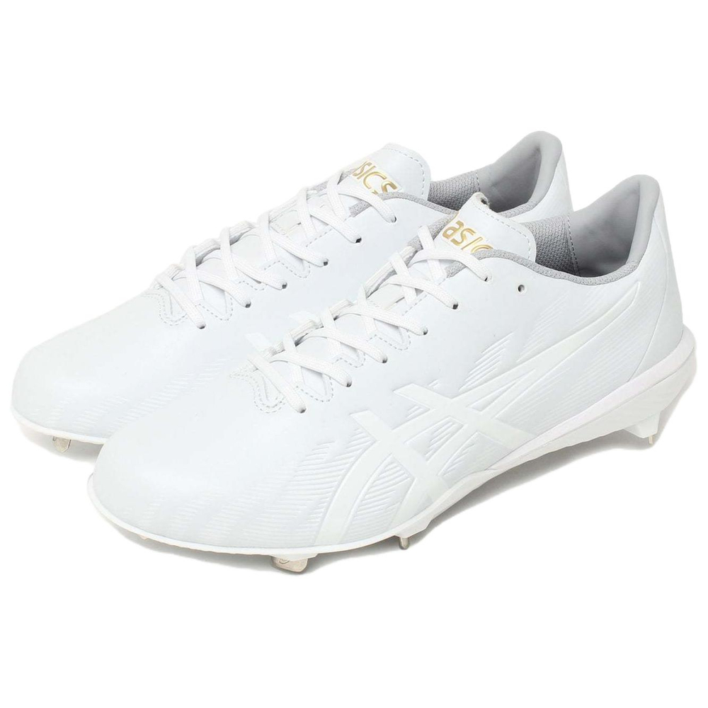 Asics Goldstage Low Top Upper Height Baseball Shoes Men"s White