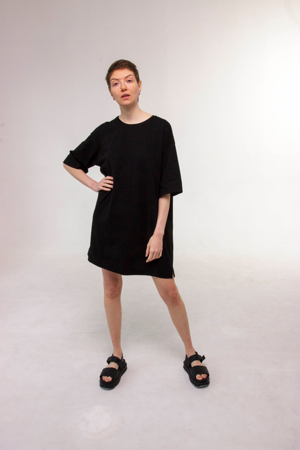 Укороченное платье-футболка | Последние размеры | XS