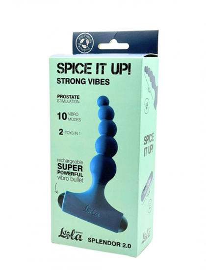Lola games Spice it Up Splendor 2.0 - Анальная пробка с перезаряжаемой вибропулей