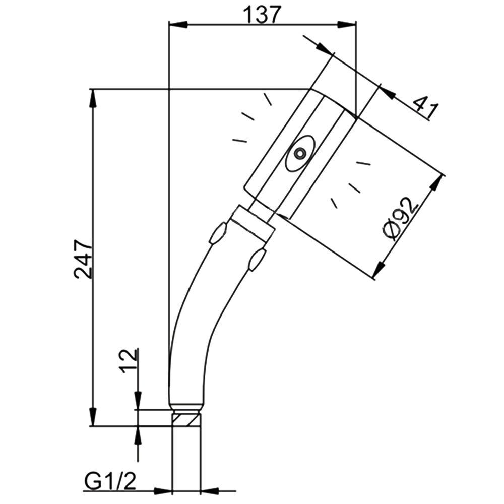 Лейка для душа, 4 реж, с усилением, Frap, F014