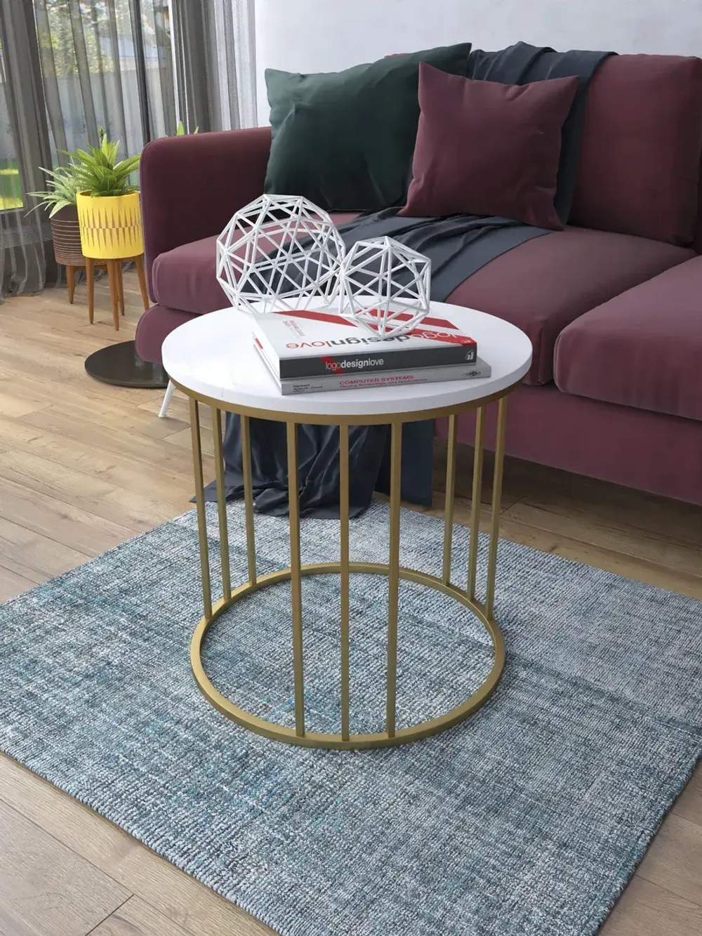 Журнальный стол Трио малый - ЗБГ - МДФ в ПВХ