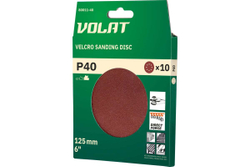 Шлифлист круглый 10 шт, 125 мм, Р40 ВОЛАТ 80011-40