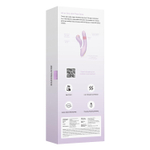 Интерактивный вибратор-кролик 19,6 см со съемным клиторальным пульсатором Svakom Duoglow App-Controlled Silicone Dual Vibrator SL278H