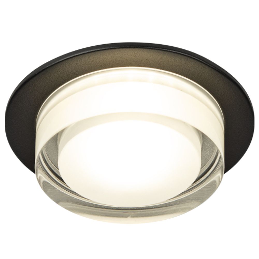 Встраиваемый светильник декоративный ЭРА DK107 BK MR16 GU5.3 черный | Декоративные встраиваемые светильники