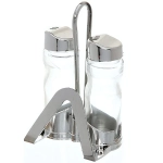 Набор для специй 2 шт (солонка+перечница) на подставке «Экстрахром»