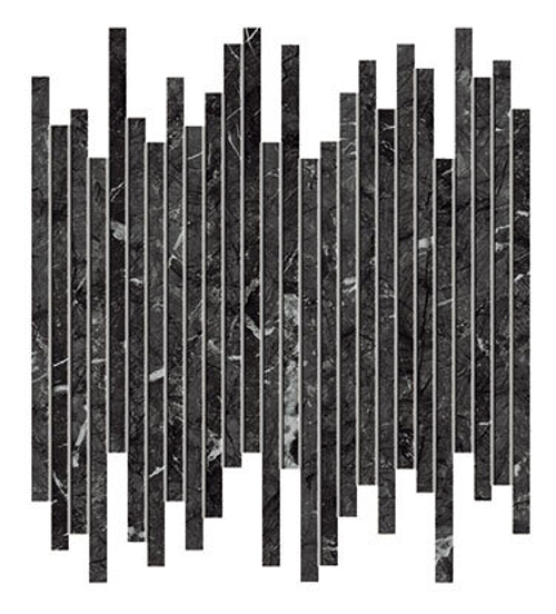 Мозаика/Керамогранит ATLAS CONCORDE MARVEL DREAM Grigio Intenso Line Lapp. 30,5х26 AOU5