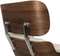 Кресло с оттоманкой Eames Lounge, Premium U.S. version, кремовая кожа, орех