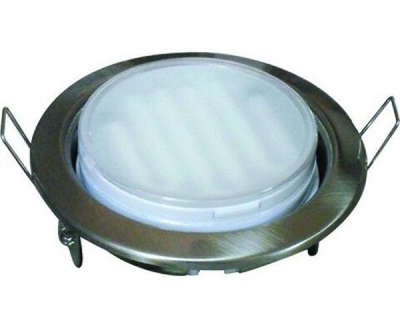 Светильник встраиваемый Ecola GX53-H4 Сатин-Хром 38x106 FS53P2ECB 2 шт