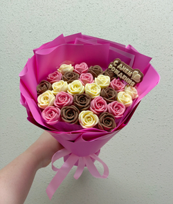 Букет из шоколадных роз 25