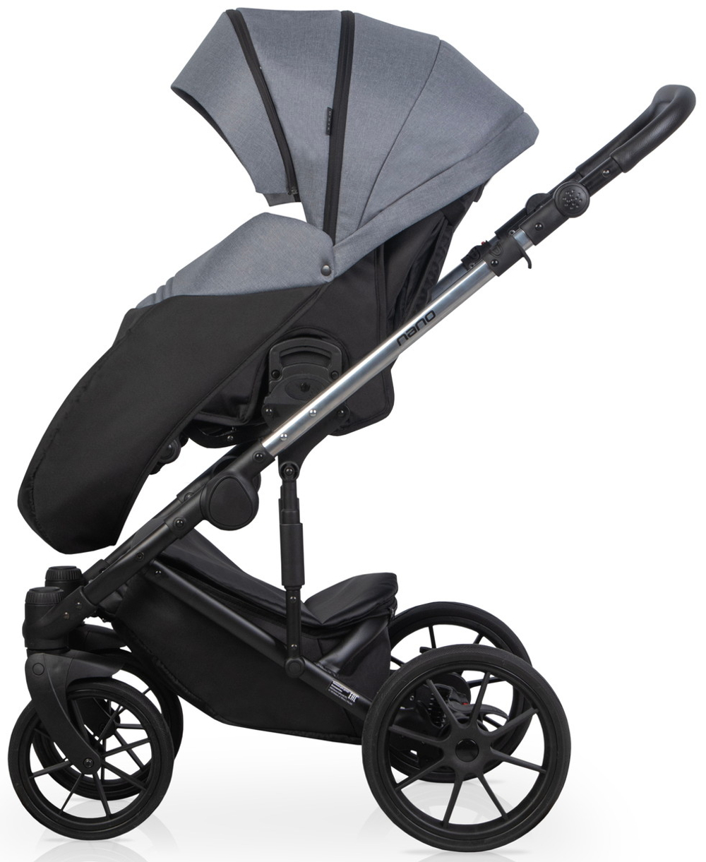 Детская коляска Riko Nano Thermo 2 в 1 12 Graphite (графит)