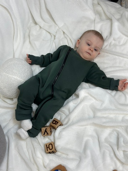 Утеплённый комбинезон-трансформер с начесом Полынь RinaAmari