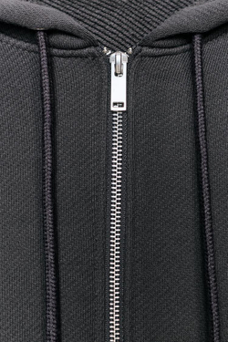 ZARA УКОРОЧЕННАЯ ТОЛСТОВКА С КАПЮШОНОМ, СЕРЫЙ