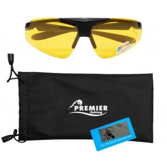 Очки PREMIER поляризационные в чехле (желтый) PR-OP-112-Y