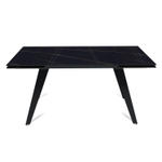 Стол раскладной Rhein (160+40+40), керамика матовая Black gold