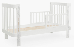 Детская кроватка-трансформер Happy baby Mommy Love в комплекте с расширением 160х70 white