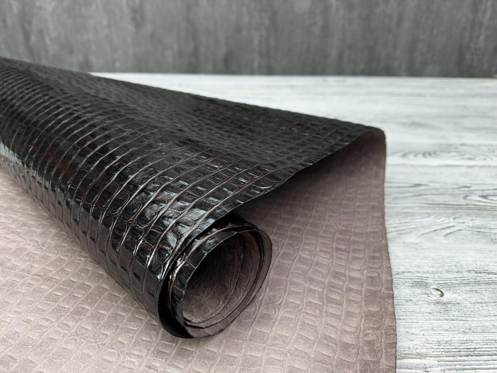 Crocco Back Choco (0,8-1,0 мм), цв. Коричневый, натуральная кожа