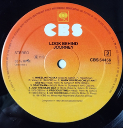 Винтажная виниловая пластинка LP The Best Of Journey Look Behind (Holland 1982)