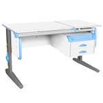 Растущая парта Дэми СУТ 25 с навесной тумбой (1200×610 мм)