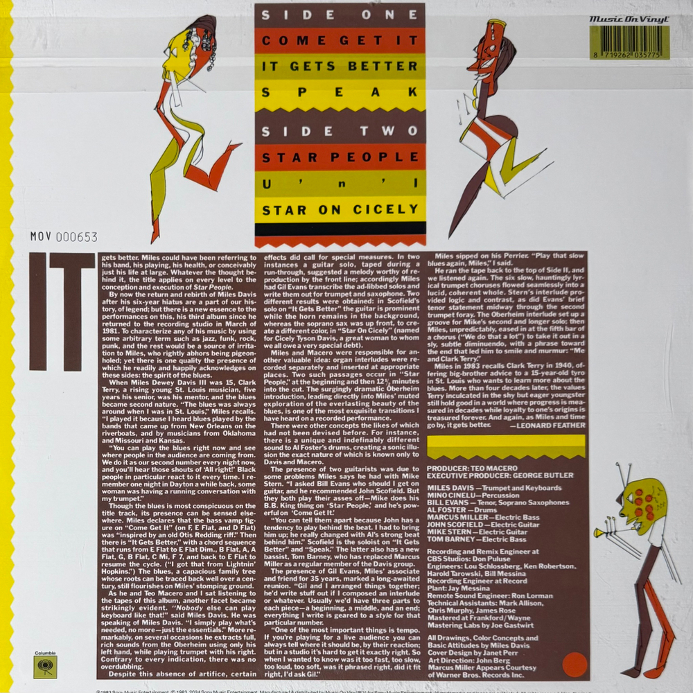 Виниловая пластинка Miles Davis ‎– Star People LP Orange/White