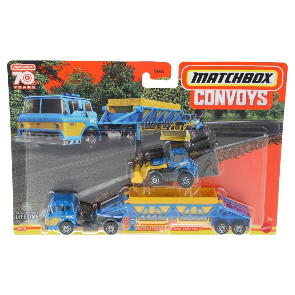 Matchbox - Транспортный автомобиль Ford C900 + автомобиль HLM87 / артикул   GBK70 HLM87  / GTIN 887961716740