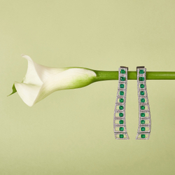 Серьги с Изумрудами и Бриллиантами, E0226-0/1