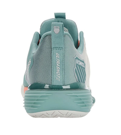 Женские теннисные кроссовки K-Swiss Ultrashot 3 - blanc de blanc/nile blue/desert flower