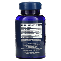 Life Extension Glutathione Cysteine & C 100 capsules , Глутатиона, Цистеина и Витамина C