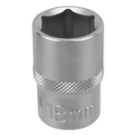 Головка торцевая, 18 мм, шестигранная, CrV, под квадрат 1/2 Stels 13829