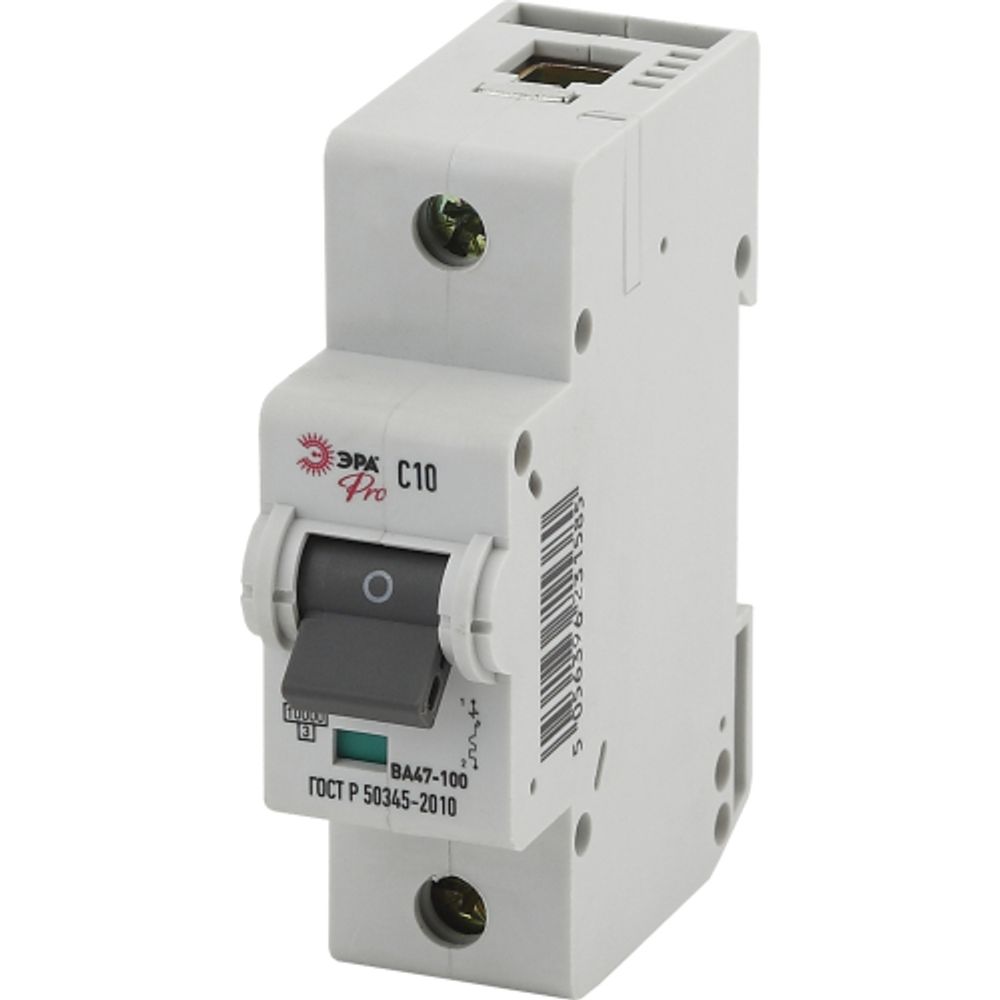 Автоматический выключатель ЭРА PRO NO-902-260 ВА47-100 1Р 10А кривая С 10 кА | Модульные автоматические выключатели