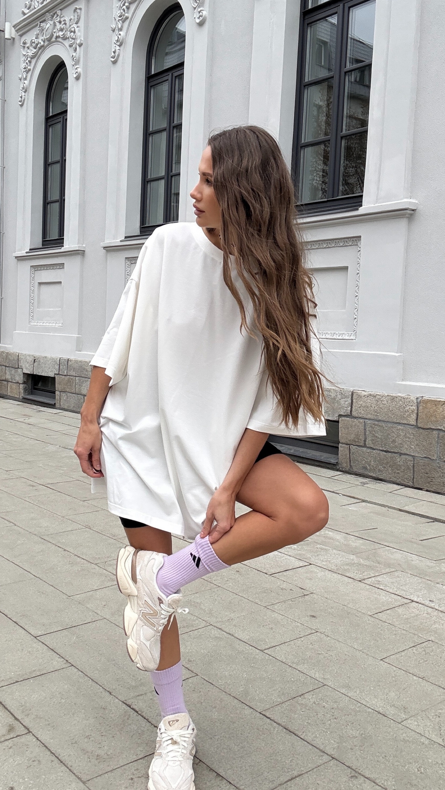 Футболка бойфренда, цвет молочный