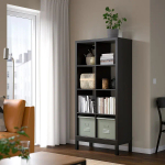 Стеллаж - IKEA KALLAX, 77х39х164 см, черно-коричневый/черный, КАЛЛАКС ИКЕА