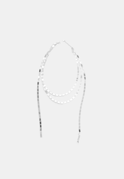 STRADIVARIUS Длинное ожерелье, серый