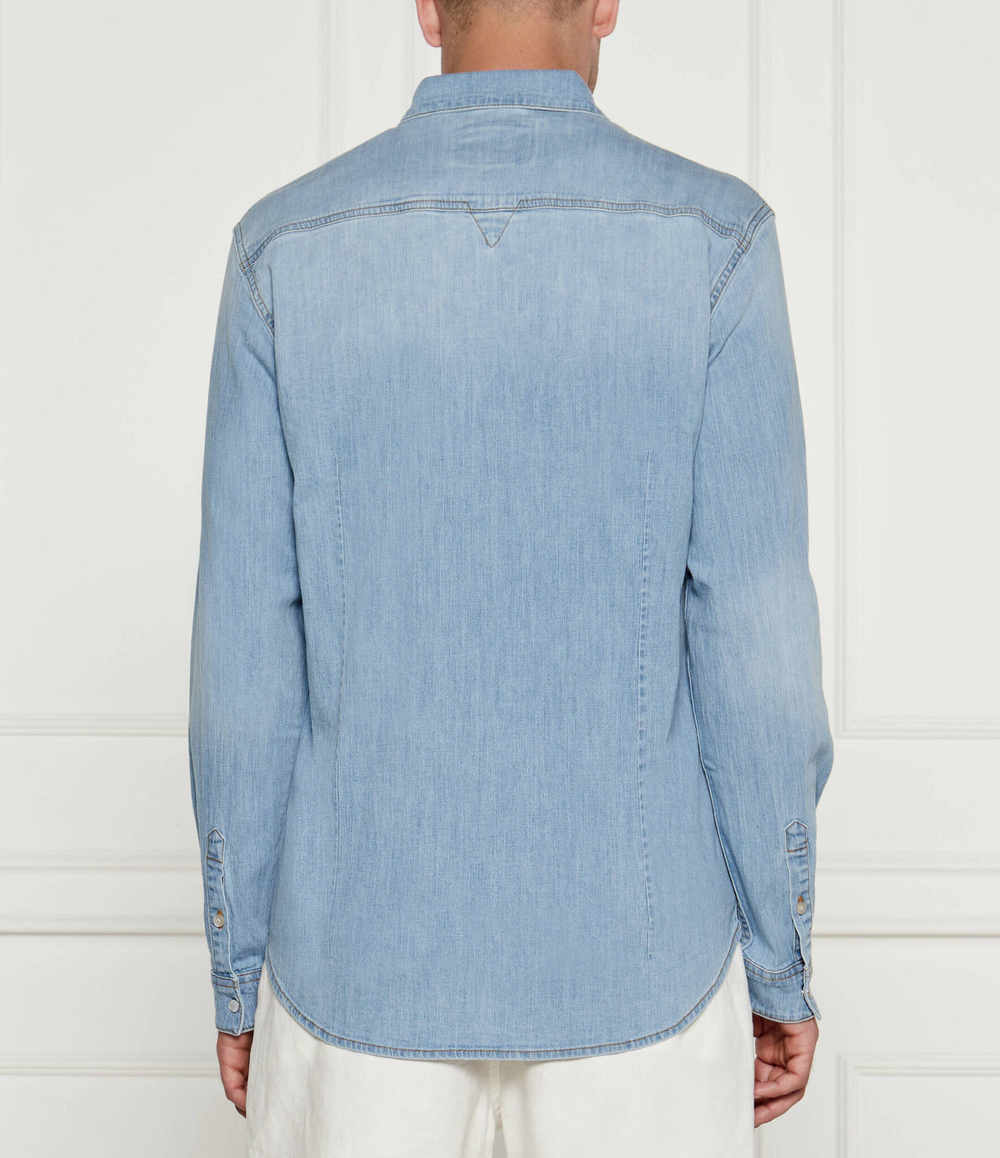 Джинсовая рубашка GUESS - голубой(M4GH02 D3PF5)