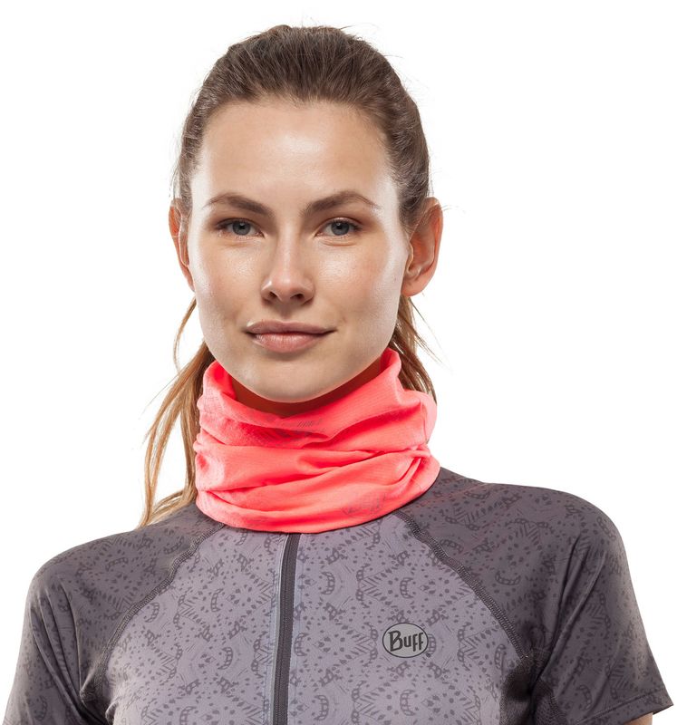 Бандана-труба летняя светоотражающая Buff CoolNet Reflective R-Coral Pink Фото 2