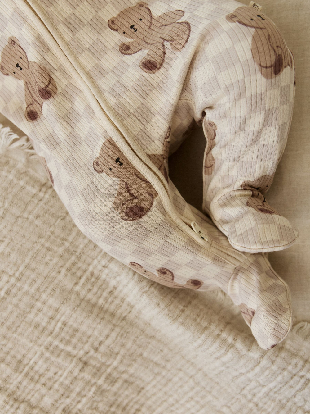 Комбинезон / Слип для малышей Next AW3-055, 4 шт., Коричневый, Молочный