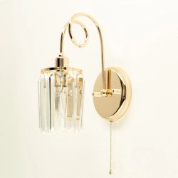 Citilux Синди CL330312 Бра хрустальное с выключателем Золото