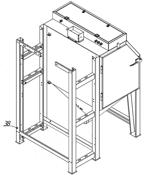 Стойка левая для cab-135, артикул 80300053