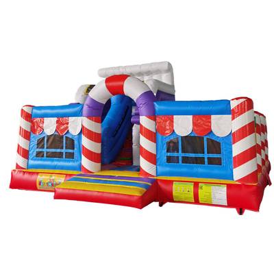 Коммерческий надувной батут «Веселый домик»,  6*5*4 м