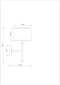 Бра 1*E27 A4090AP-1BK черный/белый JAMIE Arte Lamp