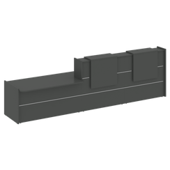 Onix Ресепшн O.R-K-21 Антрацит 3990*766*1187